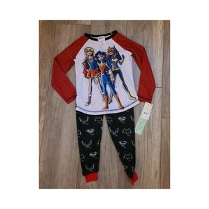 DC Super Hero Girls Pajama Pant Set Size XS 4/5 NWT